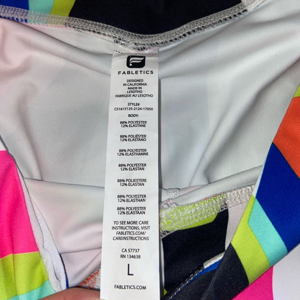 Fabletics Multicolor Geometric Activewear - image 5